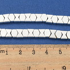 Electroplated Synthetic Non-magnetic Hematite Beads Strands&nbsp;G-C136-A01-04