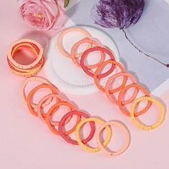 Polymer Clay Heishi Surfer Stretch Bracelets Set&nbsp;BJEW-SW00126