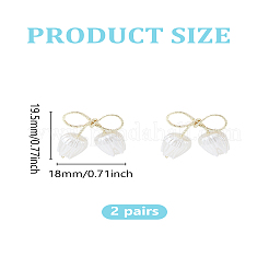 2 Pairs Alloy Stud Earrings&nbsp;EJEW-LP0007-088