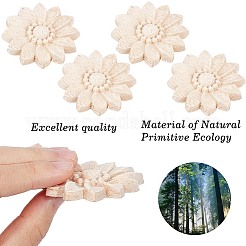 Wood Carved Onlay Applique Craft&nbsp;WOOD-WH0034-11B