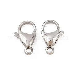 Tarnish Resistant 316 Surgical Stainless Steel Lobster Claw Clasps&nbsp;STAS-316-FL15A