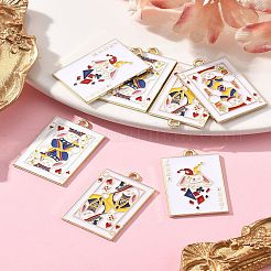 8Pcs 4 Styles Rack Plating Alloy Enamel Pendants&nbsp;ENAM-FS0002-73