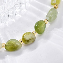 Natural Xiuyan Jade Beaded Bracelets for Women&nbsp;G-P563-07P-09
