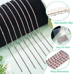 5 Yards Alloy Glass Rhinestone Cup Chains&nbsp;AJEW-TA0002-49B