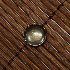 9.5~10mm Clear Domed Glass Cabochon Cover for Flat Round DIY Photo Brass Cabochon Making&nbsp;DIY-X0103-AB-NR