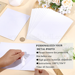 Aluminum Heat Transfer Printing Blank Bndicator Plate&nbsp;DIY-CP0013-28A