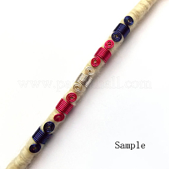 Aluminum Hair Braid Dreadlock Beads&nbsp;ALUM-S017-001A
