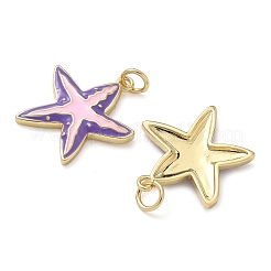 Brass Enamel Pendants&nbsp;KK-P326-13D-G
