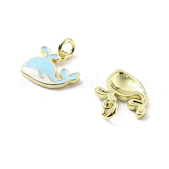 Brass Enamel Charms&nbsp;KK-Z114-17G-01