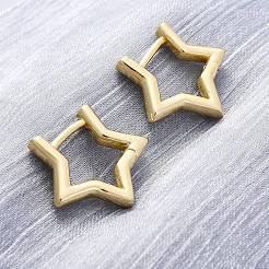 Brass Huggie Hoop Earrings&nbsp;EJEW-F245-03G