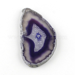 Dyed Mixed Shape Natural Agate Gemstone Big Pendants&nbsp;G-R300-10