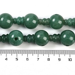 Natural Green Aventurine 3-Hole Guru Beads Strands&nbsp;G-H064-E07-05