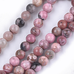 Natural Rhodonite Beads Strands&nbsp;G-S333-8mm-029