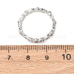 10Pcs Alloy with Crystal Rhinestone Finger Rings&nbsp;WG3531F-03