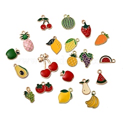 20Pcs Alloy Enamel Pendants&nbsp;PALLOY-D314-02G