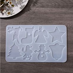 Christmas Theme DIY Keychain Silicone Molds&nbsp;DIY-I057-02