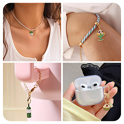 34Pcs 17 Styles Food Theme Alloy Enamel Pendants&nbsp;ENAM-TA0003-65