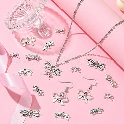60Pcs 6 Styles Tibetan Style Alloy Connector Charms&nbsp;FIND-CJ0002-21