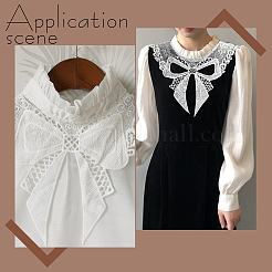 Bowknot Floral Lace Collar&nbsp;DIY-WH0656-28