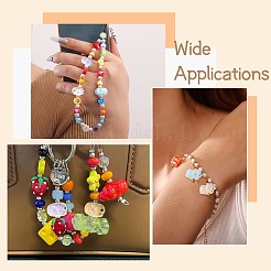 15Pcs 5 Colors Handmade Porcelain Beads&nbsp;PORC-CJ0001-57
