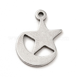 Non-Tarnish 201 Stainless Steel Pendants&nbsp;STAS-P312-18P