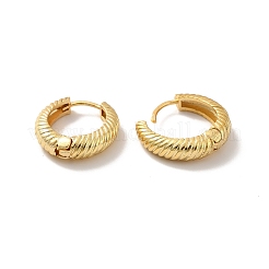 Long-Lasting Plated Brass Hoop Earrings&nbsp;EJEW-K093-13G