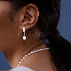 100Pcs ABS Plastic Pearl Pendants&nbsp;FIND-BM0001-39A-P