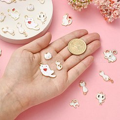 50Pcs 10 Styles Alloy Enamel Charms&nbsp;ENAM-CJ0004-29