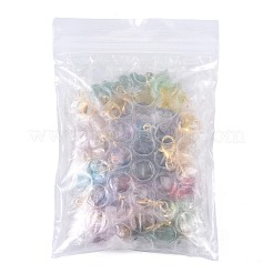 14Pcs 7 Styles Natural Gemstone & Glass Pendant Decorations&nbsp;HJEW-FS00103