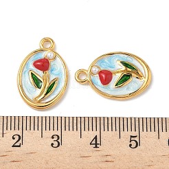 304 Stainless Steel Enamel Pendants&nbsp;STAS-U057-03G-02