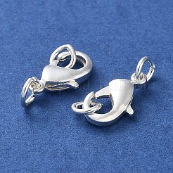 Rack Plating Brass Lobster Claw Clasps&nbsp;KK-F090-26S-01