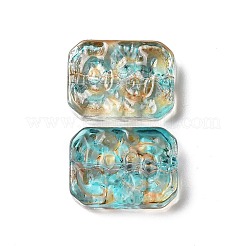 Transparent Spray Painted Glass Beads&nbsp;X-GLAA-I050-08I