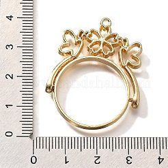 Alloy Open Back Bezel Pendants&nbsp;PALLOY-I223-02LG