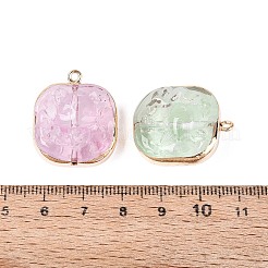 Brass Glass Pendants&nbsp;KK-Q076-01KCG