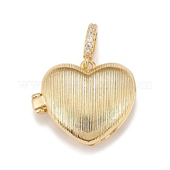 Brass Diffuser Locket Pendants&nbsp;X-KK-A161-35G