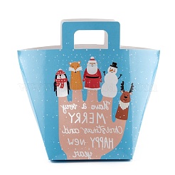 Christmas Theme Rectangle Foldable Creative Kraft Paper Gift Bag&nbsp;CON-B002-02D