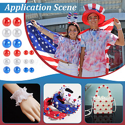 3000Pcs 9 Styles ABS Plastic Imitation Pearl Beads&nbsp;OACR-PH0004-81