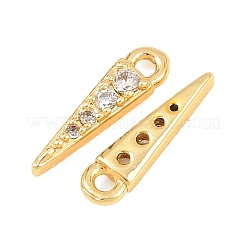 Brass Micro Pave Cubic Zirconia Charms&nbsp;KK-F927-22G