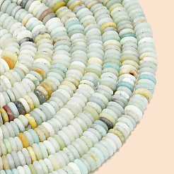 1 Strand Frosted Natural Flower Amazonite Beads Strands&nbsp;G-PA0001-63