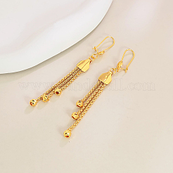 Brass Round Tassel Hoop Earrings&nbsp;SV8907