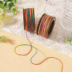 2 Rolls 2 Colors Segment Dyed Round Polyester Twisted Cords&nbsp;OCOR-TA0003-59E