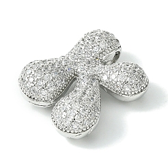 Rack Plating Brass Cubic Zirconia Pendants&nbsp;KK-S378-02P-K