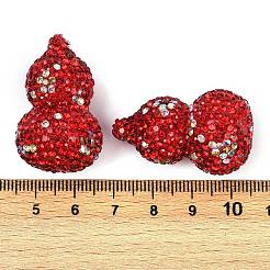 Handmade Polymer Clay Rhinestone Beads&nbsp;CLAY-B006-01