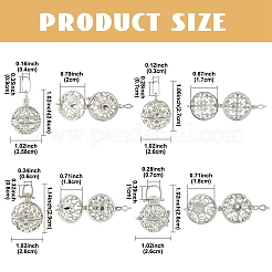 5Pcs Rack Plating Brass Cage Pendants&nbsp;KK-YW0003-50