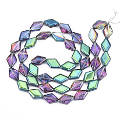 Electroplate Glass Beads Strands&nbsp;EGLA-N008-009