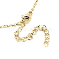 Brass Micro Pave Clear Cubic Zirconia Pendant Necklaces&nbsp;LS-NJEW-Z035-02B-G
