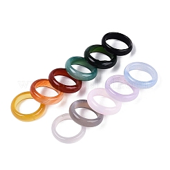 Dyed Natural Agate Finger Rings for Unisex&nbsp;G-Q601-44