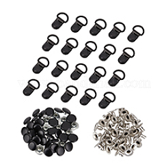 40 Sets Brass Boot Lace Hooks&nbsp;FIND-PH0020-75A