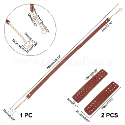 PU Leather Bag Straps&nbsp;FIND-WH0071-11C