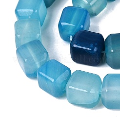 Natural Blue Agate Beads Strands&nbsp;G-Q608-10C